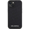 Karl Lagerfeld KLHCP15SPQKPMK Quilted K Pattern kietasis dėklas, skirtas Apple iPhone 15, juodas