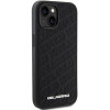 Karl Lagerfeld KLHCP15SPQKPMK Quilted K Pattern kietasis dėklas, skirtas Apple iPhone 15, juodas