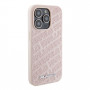 Karl Lagerfeld KLHCP15XPQKPMP Quilted K Pattern kietasis dėklas, skirtas Apple iPhone 15 Pro Max, rožinis