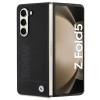 BMW BMHCZFD5SLLBK Signature Logo Imprint kietasis dėklas, skirtas Samsung Galaxy Z Fold5, juodas