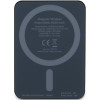 Guess GUPBM3ALGSGK nešiojamas akumuliatorius 3000 mAh, 5 W, MagSafe Metal Script Logo, juodas