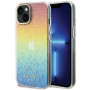 Guess GUHCP15SHDECMI IML Faceted Mirror Disco Iridescent kietasis dėklas, skirtas Apple iPhone 15, įvairiaspalvis