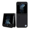 BMW BMHCZF5SLLBK odinis Hot Stamp kietasis dėklas, skirtas Samsung Galaxy Z Flip5, juodas