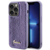 Guess GUHCP15XPSFDGSU Sequin Script Metal kietasis dėklas, skirtas Apple iPhone 15 Pro Max, purpurinis
