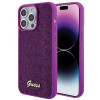Guess GUHCP15XPMSDGSF Disco Metal Script kietasis dėklas, skirtas Apple iPhone 15 Pro Max, purpurinis