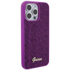 Guess GUHCP15XPMSDGSF Disco Metal Script kietasis dėklas, skirtas Apple iPhone 15 Pro Max, purpurinis