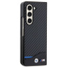 BMW BMHCZFD522NBCK Leather Carbon kietasis dėklas, skirtas Samsung Galaxy Z Fold5, juodas