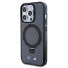 BMW BMHMP15LURSK Apple iPhone 15 Pro kietasis dėklas Ring Stand M Collection MagSafe, juodas