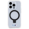 BMW BMHMP15LURST Apple iPhone 15 Pro kietasis dėklas Ring Stand M Collection MagSafe, permatomas