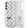Karl Lagerfeld KLHCS23FEHNCMKLT Samsung Galaxy S23 FE (S711) kietasis dėklas Monogram Choupette, permatomas