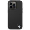 BMW BMHCP15LSILBK Apple iPhone 15 Pro silikoninis dėklas su Metal Logo, juodas