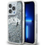 DKNY Apple iPhone 15 Pro Max kietasis dėklas Liquid Glitter Big Logo, juodas