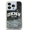 DKNY Apple iPhone 15 Pro Max kietasis dėklas Liquid Glitter Big Logo, juodas