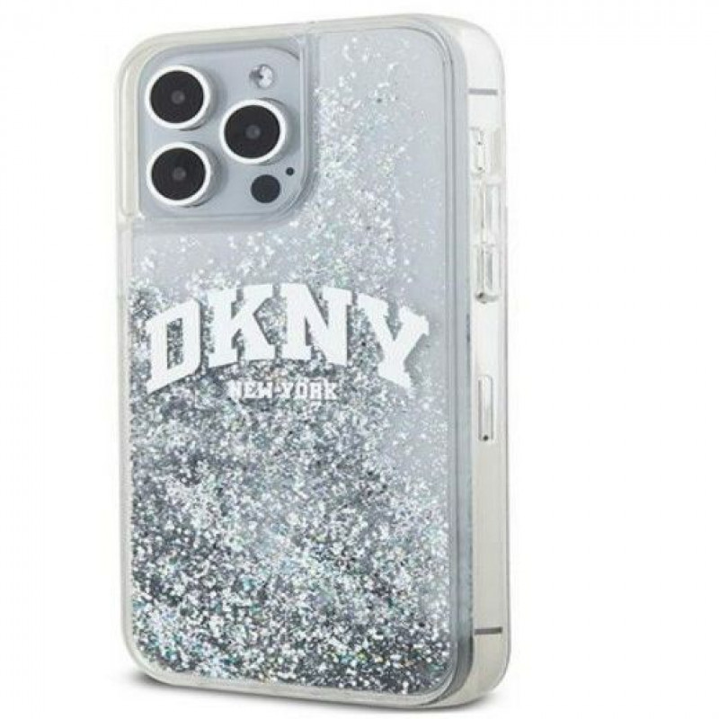 DKNY Apple iPhone 15 Pro Max kietasis dėklas Liquid Glitter Big Logo