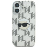 Karl Lagerfeld Apple iPhone 16 kietasis dėklas IML Karl Head Electroplated, permatomas