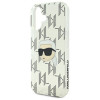 Karl Lagerfeld Apple iPhone 16 kietasis dėklas IML Karl Head Electroplated, permatomas