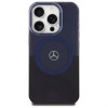 Mercedes MEHMP16X23HBIKV Apple iPhone 16 Pro Max kietasis dėklas MB Double Layer BiColor MagSafe, juodas mėlynas