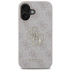 Guess GUHCP16S4GMGPI Apple iPhone 16 kietasis dėklas 4G Big Logo, rožinis