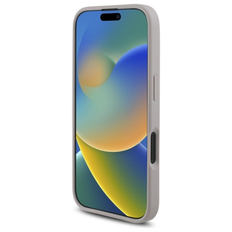 Guess GUHCP16S4GMGPI Apple iPhone 16 kietasis dėklas 4G Big Logo, rožinis