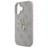 Guess GUHCP16S4GMGPI Apple iPhone 16 kietasis dėklas 4G Big Logo, rožinis
