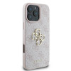 Guess GUHCP16L4GMGPI Apple iPhone 16 Pro kietasis dėklas 4G Big Logo, rožinis