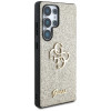 Guess Fixed Glitter Big 4G Metal Logo kietas dėklas, skirtas Samsung Galaxy S25 Ultra, auksinis