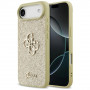 Guess Fixed Glitter Big 4G kietasis dėklas, skirtas Apple iPhone Air, auksinis