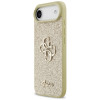 Guess Fixed Glitter Big 4G kietasis dėklas, skirtas Apple iPhone Air, auksinis