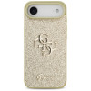 Guess Fixed Glitter Big 4G kietasis dėklas, skirtas Apple iPhone Air, auksinis