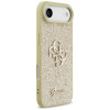 Guess Fixed Glitter Big 4G kietasis dėklas, skirtas Apple iPhone Air, auksinis