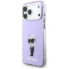 Karl Lagerfeld KLD22568 IML Aquarelle Karl & Choupette & Logo MagSafe dėklas, skirtas Apple iPhone 17 Pro Max, purpurinis