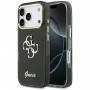 Guess GUE5344 IML 4G Script Metal kietasis dėklas, skirtas Apple iPhone 17 Pro Max, juodas