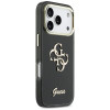 Guess GUE5344 IML 4G Script Metal kietasis dėklas, skirtas Apple iPhone 17 Pro Max, juodas