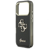 Guess GUE5344 IML 4G Script Metal kietasis dėklas, skirtas Apple iPhone 17 Pro Max, juodas