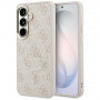 Guess GUE005375 4G Embossed Ring MagSafe kietas dėklas skirtas Samsung Galaxy S26+, rožinis