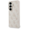 Guess GUE005375 4G Embossed Ring MagSafe kietas dėklas skirtas Samsung Galaxy S26+, rožinis