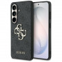 Guess GUE005301 4G Big Metal Logo kietas dėklas, skirtas Samsung Galaxy S26+, juodas