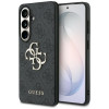 Guess GUE005301 4G Big Metal Logo kietas dėklas, skirtas Samsung Galaxy S26+, juodas
