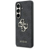 Guess GUE005301 4G Big Metal Logo kietas dėklas, skirtas Samsung Galaxy S26+, juodas