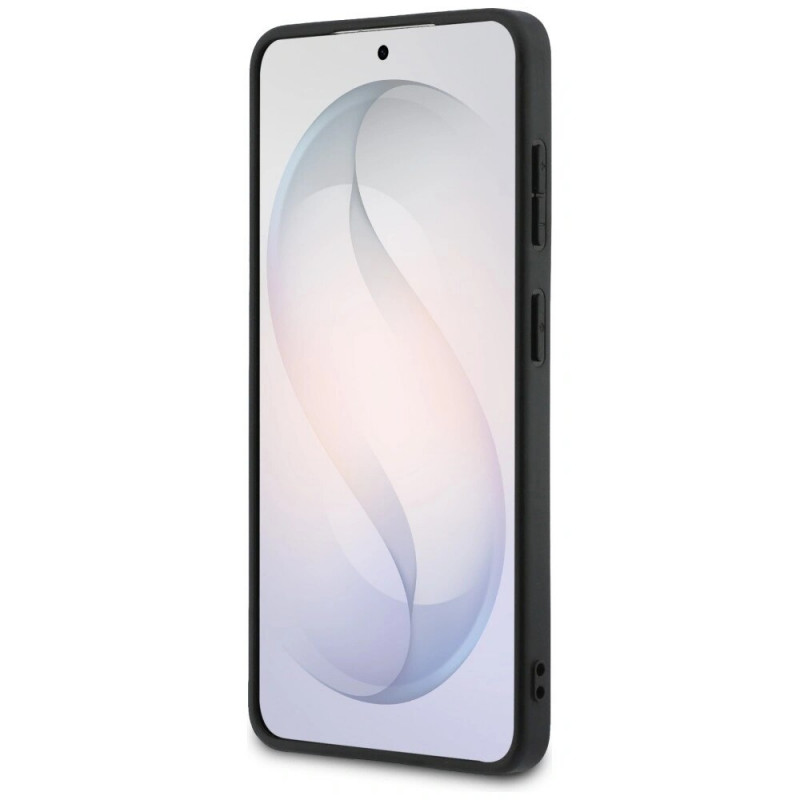 Guess GUE005301 4G Big Metal Logo kietas dėklas, skirtas Samsung Galaxy S26+, juodas