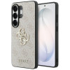 Guess GUE005337 4G Big Metal Logo kietas dėklas, skirtas Samsung Galaxy S26 Ultra, rožinis