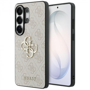 Guess GUE005337 4G Big Metal Logo kietas dėklas, skirtas Samsung Galaxy S26 Ultra, rožinis