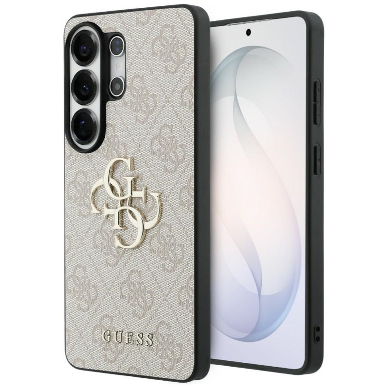 Guess GUE005337 4G Big Metal Logo kietas dėklas, skirtas Samsung Galaxy S26 Ultra, rožinis