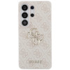 Guess GUE005337 4G Big Metal Logo kietas dėklas, skirtas Samsung Galaxy S26 Ultra, rožinis