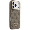 Guess 4G PU Triangle Logo & Stand Camera MagSafe dėklas, rudas, skirtas Apple iPhone 18 Pro / 17 Pro