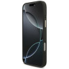 Guess 4G Big 4G Classic Logo Big Strap Metal Buttons dėklas su dirželiu, skirtas Apple iPhone 18 Pro / 17 Pro, juodas