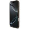 Guess 4G Big 4G Classic Logo Big Strap Metal Buttons dėklas su dirželiu, skirtas Apple iPhone 18 Pro Max / 17 Pro Max, rudas