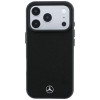 Mercedes-Benz dėklas Grill Pattern ir kortelių piniginė iš ekologiškos odos su MagSafe, skirtas Apple iPhone 18 Pro Max / 17 Pro Max, juodas