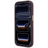 Guess Ring Stand 360 Grained Classic Logo MagSafe dėklas, skirtas Apple iPhone 18 Pro / 17 Pro, bordo spalvos