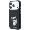 Karl Lagerfeld Smooth Choupette Sketch MagSafe dėklas, skirtas Apple iPhone 18 Pro Max / 17 Pro Max, juodas
